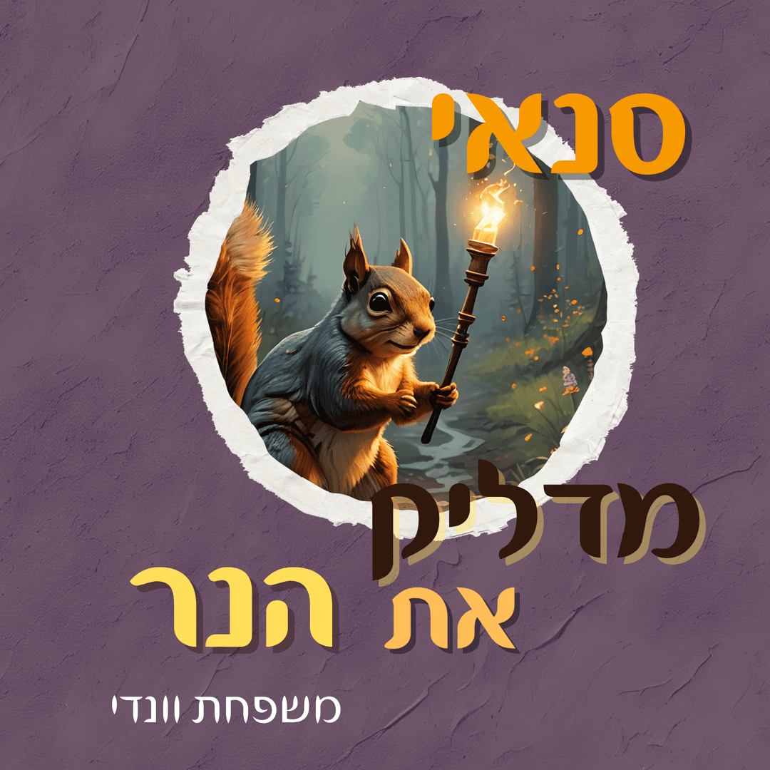 סנאי מדליק את הנר