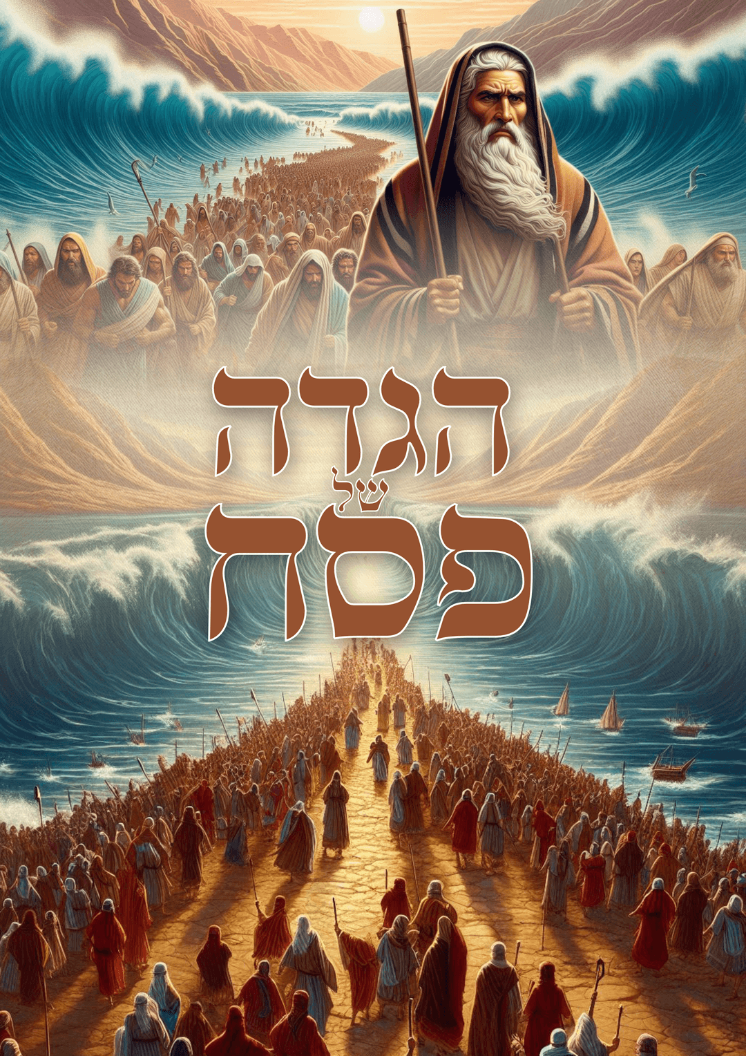 הגדה של פסח הכוללת איורים מיוחדים ב AI