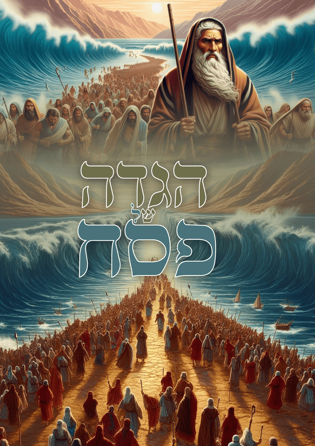 הגדה של פסח תכלת ירוק זית - הגדה ישראלית