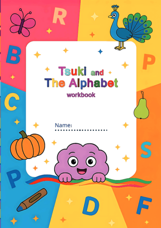 Tsuki and The English Alphabet - Workbook