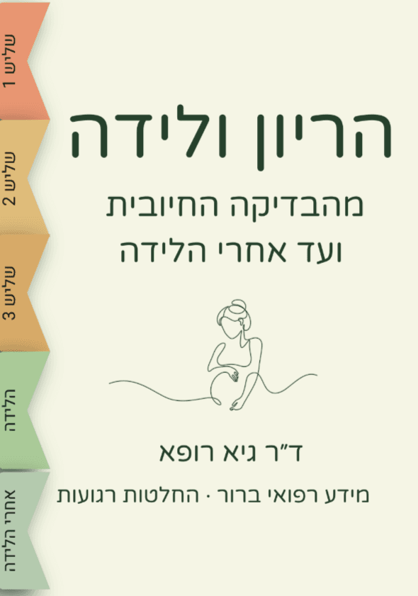 הריון ולידה - מהבדיקה החיובית ועד אחרי הלידה