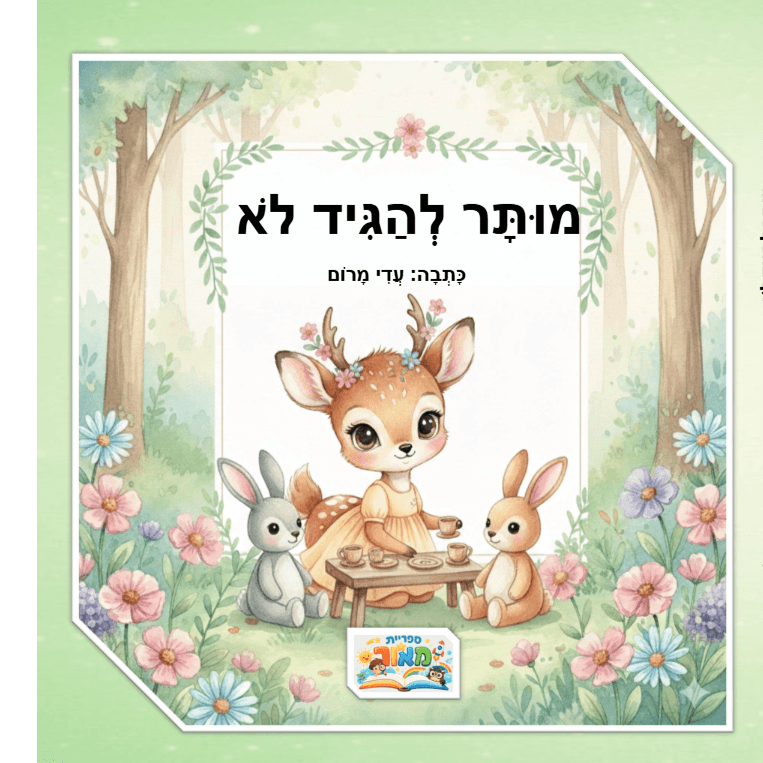 מוּתָּר לְהַגִּיד לֹא! - סֵפֶר יְלָדִים חָשׁוּב עַל גְּבוּלוֹת, בִּיטָּחוֹן עַצְמִי וְהַקְשָׁבָה פְּנִימִית