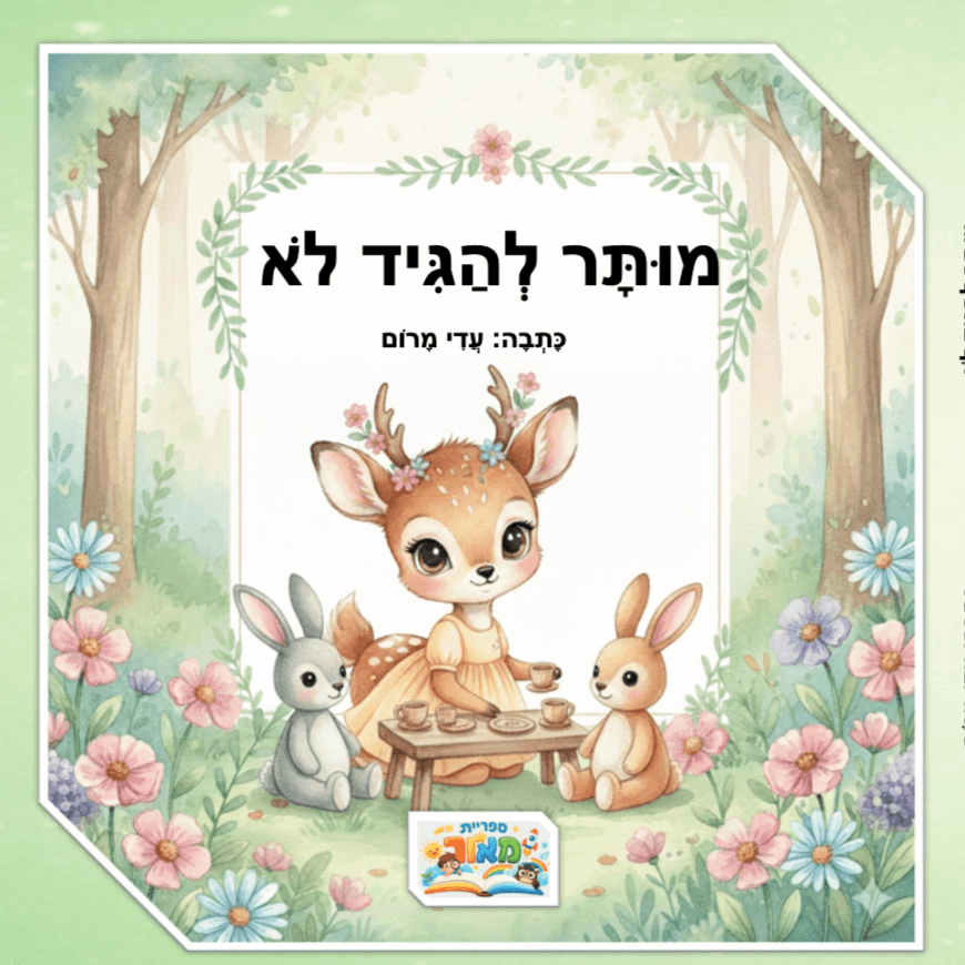 מוּתָּר לְהַגִּיד לֹא! - סֵפֶר יְלָדִים חָשׁוּב עַל גְּבוּלוֹת, בִּיטָּחוֹן עַצְמִי וְהַקְשָׁבָה פְּנִימִית