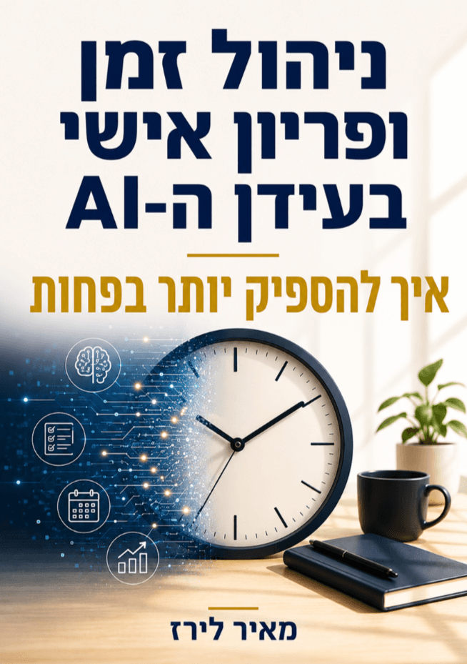 ניהול זמן ופריון אישי בעידן ה-AI: איך להספיק יותר בפחות